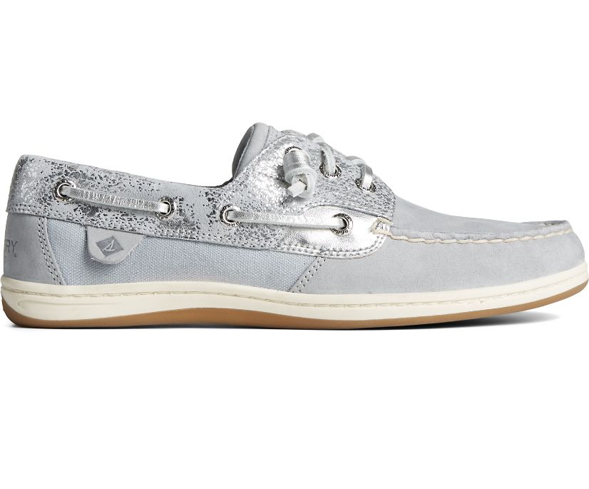 Zapatos del Barco Sperry Songfish Metallic Plateadas | HVGXTF910