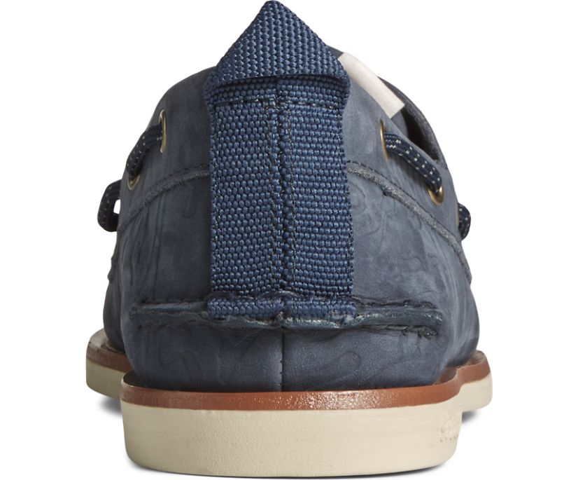 Zapatos del Barco Sperry x Herschel Authentic Original 2-Eye Azul Marino | UYDKQH156