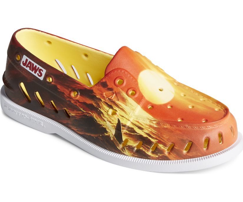 Zapatos del Barco Sperry x JAWS Authentic Original Float Naranjas | VZHQGX813