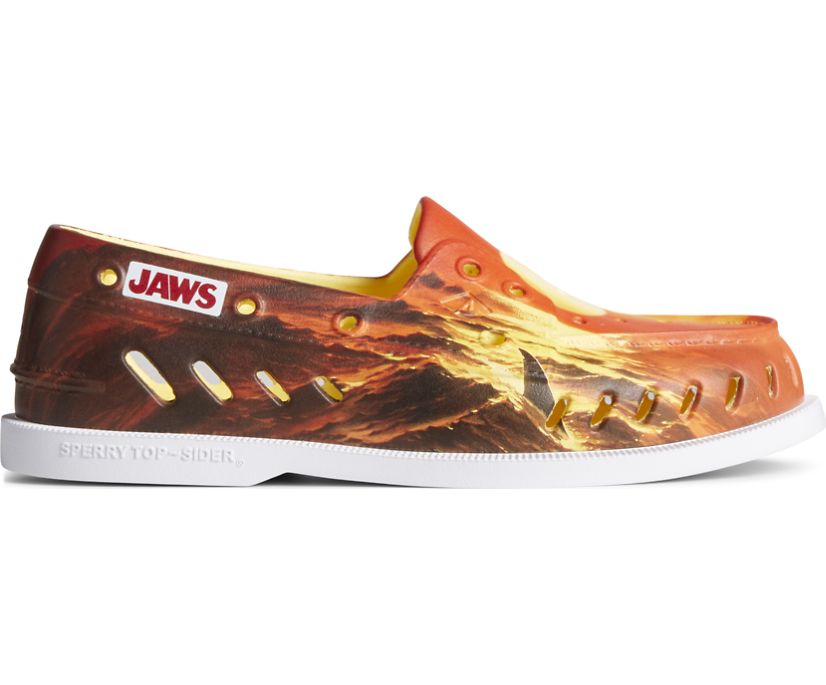 Zapatos del Barco Sperry x JAWS Authentic Original Float Naranjas | VZHQGX813