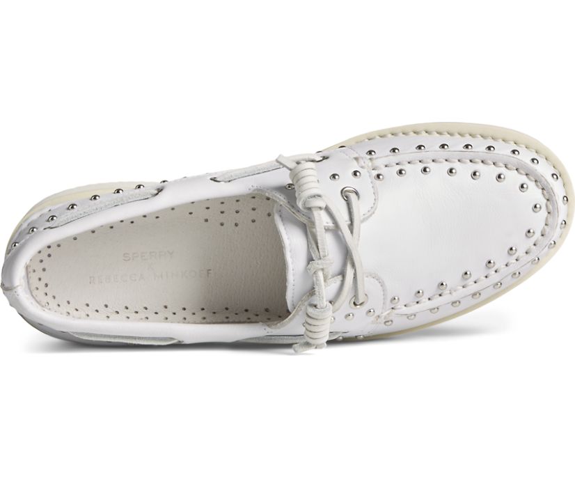 Zapatos del Barco Sperry x Rebecca Minkoff Authentic Original 2-Eye Sport Lug Blancas | HSYDOE397