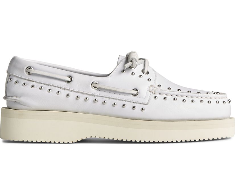 Zapatos del Barco Sperry x Rebecca Minkoff Authentic Original 2-Eye Sport Lug Blancas | HSYDOE397