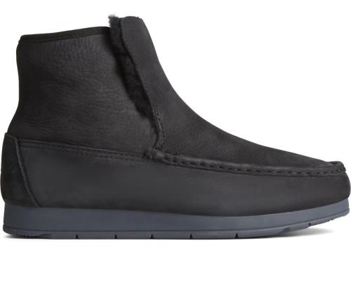 Botas Sperry Moc-Sider Shearling Chelsea Negras | MTFGLU190