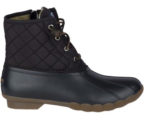 Botas Sperry Saltwater Acolchado Negras | XNGWHM986