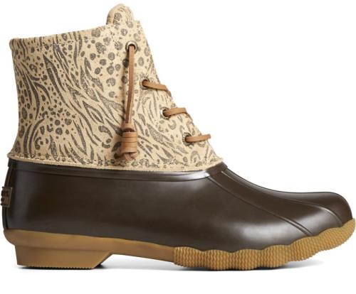 Botas Sperry Saltwater Animal Print Marrones | EMIQHS591