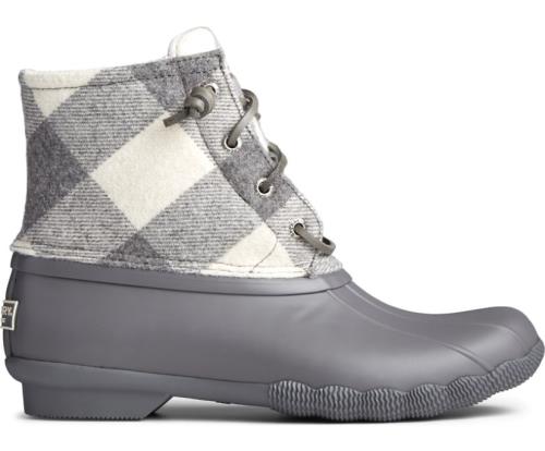 Botas Sperry Saltwater Lana Gris | OXYZKC957