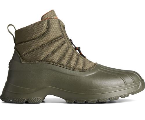 Botas Sperry SeaCycled™ Duck Float Zip Up Verde Oliva | ZYVMHJ873