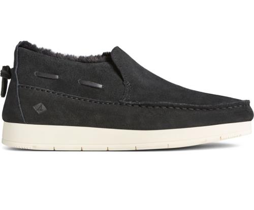 Loafers Sperry Moc-Sider Suede Slip On Negras | XQOCAZ530