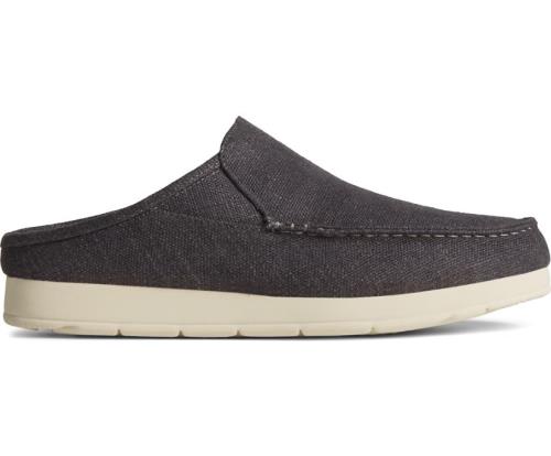 Loafers Sperry Moc-Sider Textile Mule Negras | MABQND210