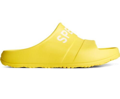 Sandalias Sperry Float Slide Logo Amarillo | HJNCRM710