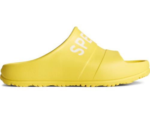 Sandalias Sperry Float Slide Logo Amarillo | HOVEIS264