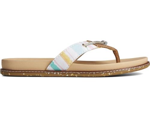 Sandalias Sperry Waveside PLUSHWAVE Flip Flop Blancas | RSTUGY654