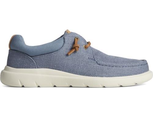 Zapatillas Sperry Captain's Moc Hemp Slip On Azules | DJPMZV932