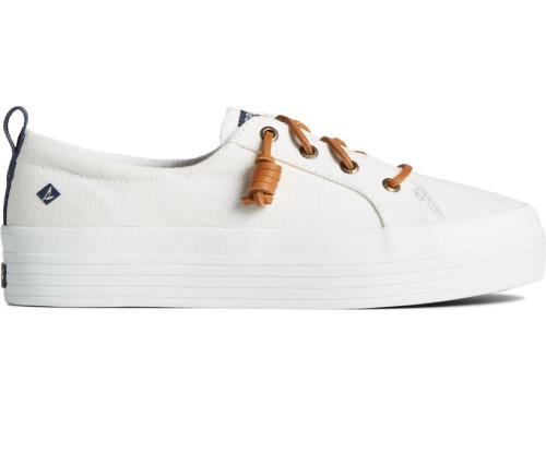 Zapatillas Sperry Crest Triple Blancas | MIESQC193