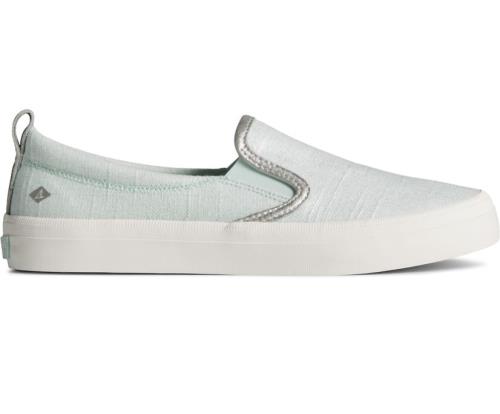 Zapatillas Sperry Crest Twin Sparkle Gore Cross Linen Azules | AVMWEC583