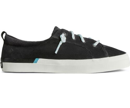 Zapatillas Sperry Crest Vibe Brushed Cotton Negras | UNZXBT503