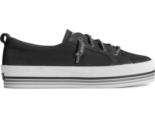 Zapatillas Sperry Crest Vibe Platform Stripe Negras | GKUHBV861