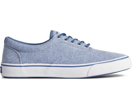 Zapatillas Sperry Striper II CVO Washed Twill Azules | IYSDFQ597