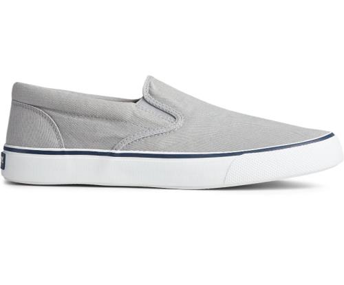 Zapatillas Sperry Striper II Slip On Gris | XEYQVJ195