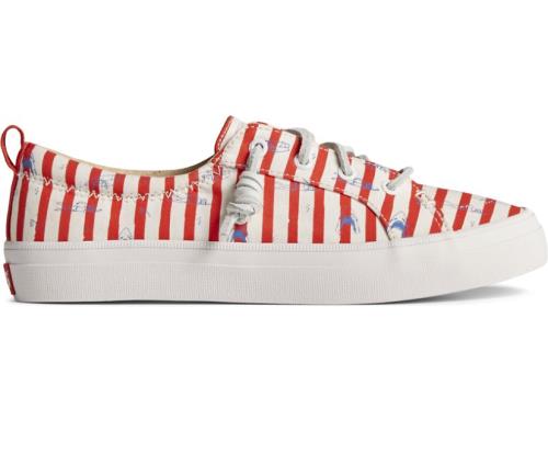 Zapatillas Sperry x JAWS Crest Vibe Stripe Rojas | LBVDQA528