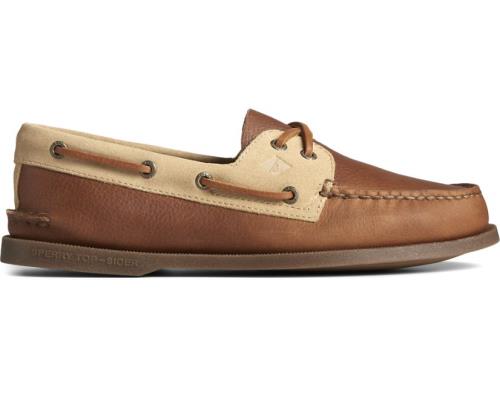 Zapatos del Barco Sperry Authentic Original 2-Eye Tumbled Suede Marrones | BTQNPX921