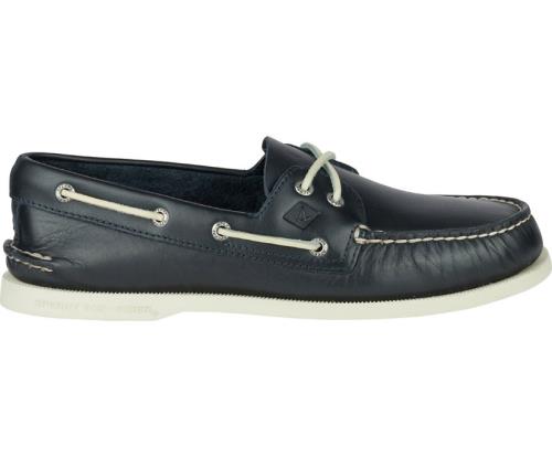 Zapatos del Barco Sperry Authentic Original Cuero Azul Marino | CSGKMB073