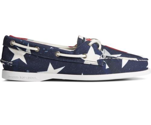 Zapatos del Barco Sperry Authentic Original Americana Rojas Blancas Azules | IGOZYW827