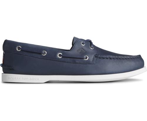 Zapatos del Barco Sperry Authentic Original Americana 2-Eye Azul Marino | MEHXDK702