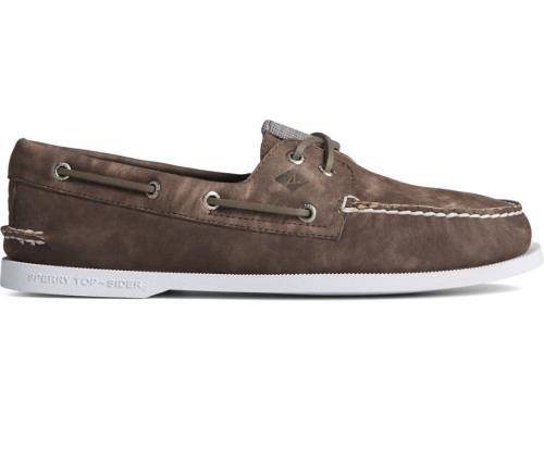 Zapatos del Barco Sperry Authentic Original Nubuck Marrones | OIJDZN182