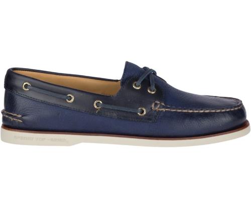 Zapatos del Barco Sperry Gold Cup Authentic Original Rivingston Azul Marino | UVQJRK485