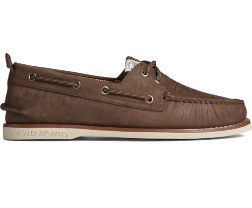 Zapatos del Barco Sperry x Herschel Authentic Original 2-Eye Marrones | NHIQUK084